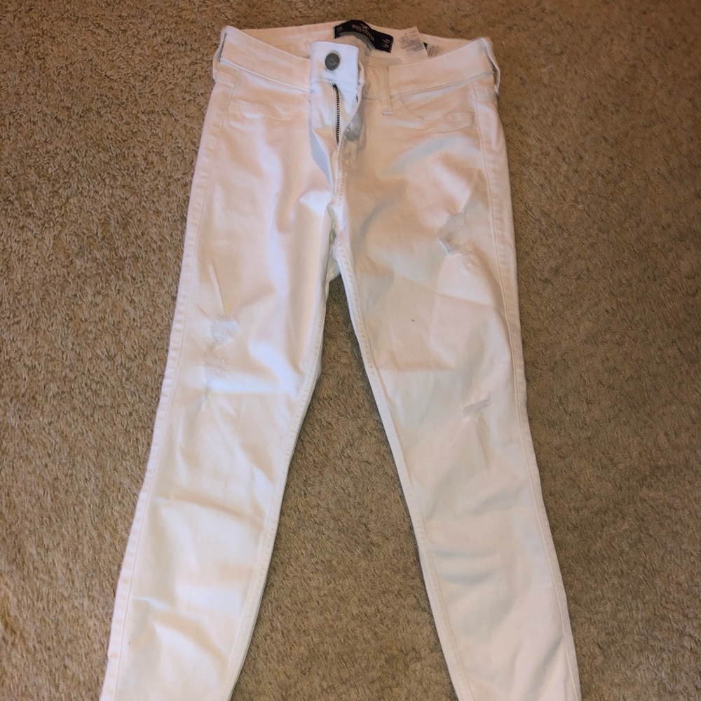 White hollister Skinny Jeans